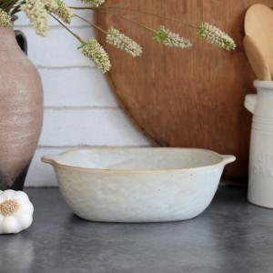 Deep Ashbury Ceramic Serving Dish, designed for practical dining use with an ornamental presentation