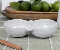 Albion Stoneware Double Dip Bowl