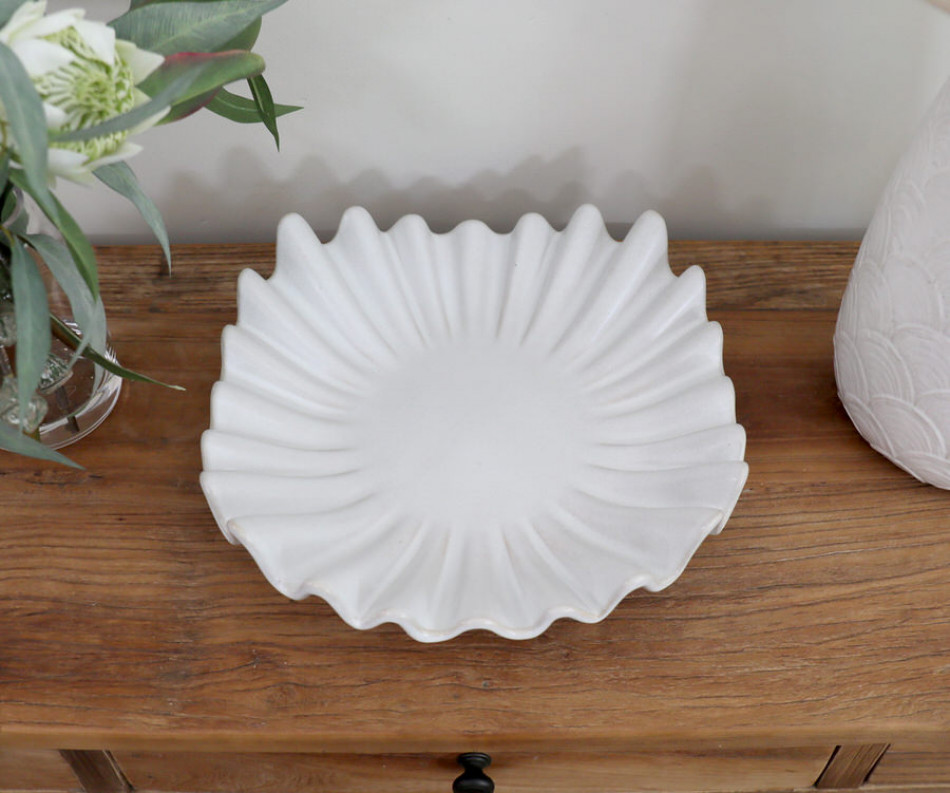 Yarra Ripple White Display Platter