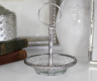 Colette Silver & Glass Ring Dish