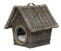 Rattan Snoopy House Pet Bed - Small
