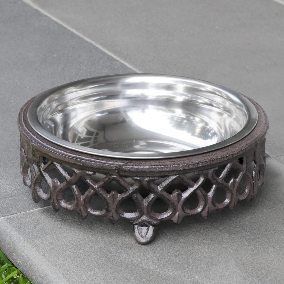 Bellcroft Cast Iron Dog Bowl, decorative tableware