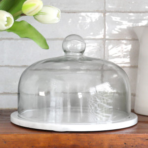 Carrara White Marble Cloche / Cheese Dome, decorative tableware