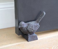 Perching Sparrow Door Wedge - Cast Iron Door Stop