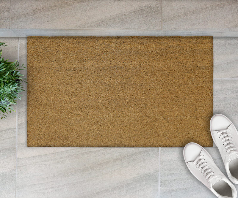 Bond Plain Coir Doormat - 75x45cm