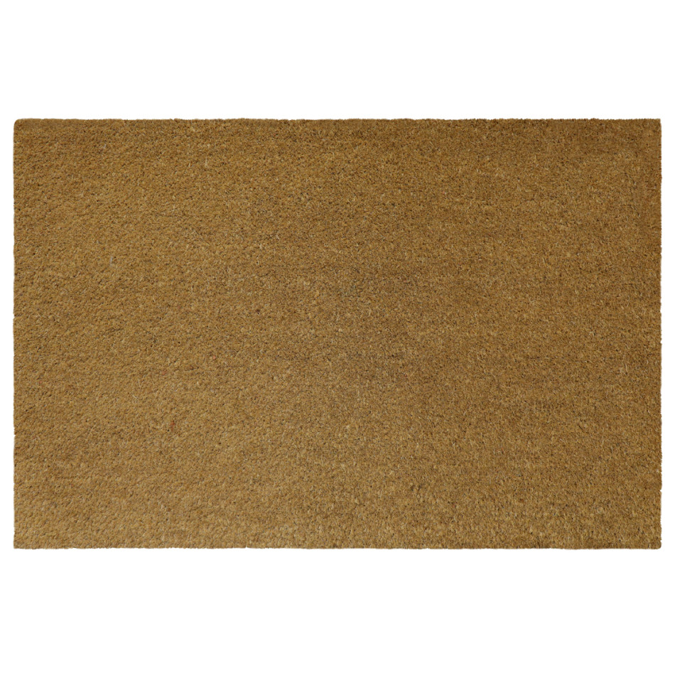 Large Bond Plain Coir Doormat - 90x60cm, an entrance mat designed for a doorway