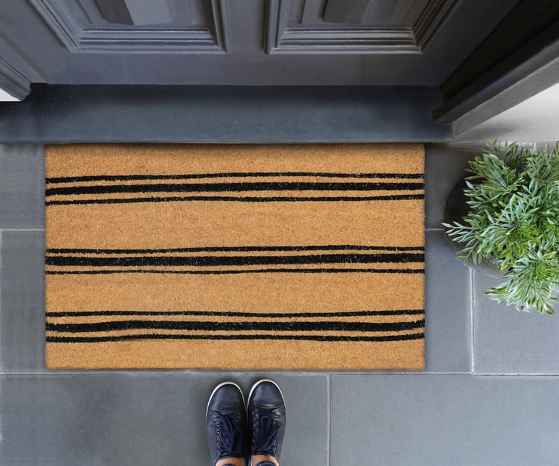 Ticking Stripe Doormat - 75x45cm