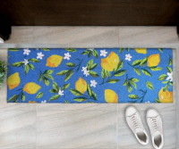 Sicilian Summer Lemons Long Door Mat