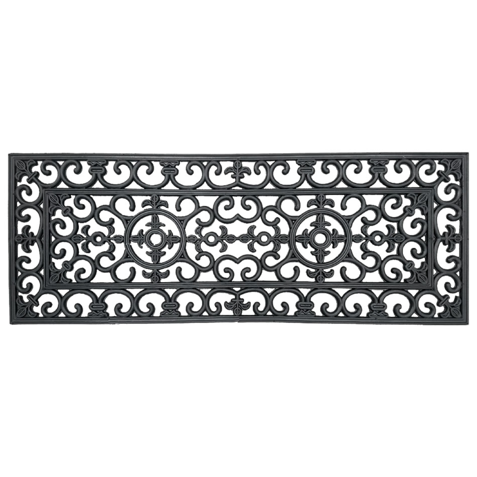 Long Brooklyn Rubber Doormat 120x45cm, an entrance mat designed for a doorway