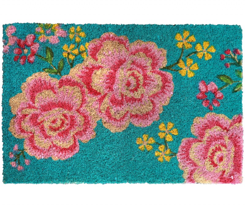 Hello Sunshine Yellow Coir Doormat Doormats large and small for a