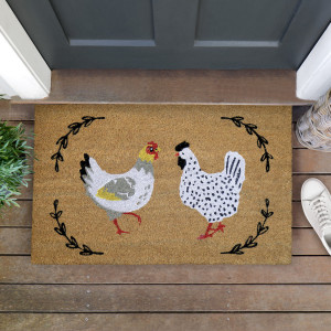 Tilbury Farm Chickens Doormat 80x50cm