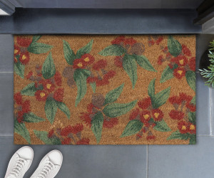 Natalie Red Eucalyptus Doormat 45x75cm