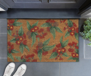 Natalie Red Eucalyptus Doormat 45x75cm