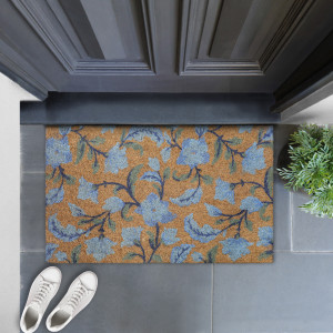 Blue Meadow Doormat 75x45cm, designed to protect the floor while adding detail to an entryway