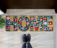 Folk Art Flowers Home Long Door Mat