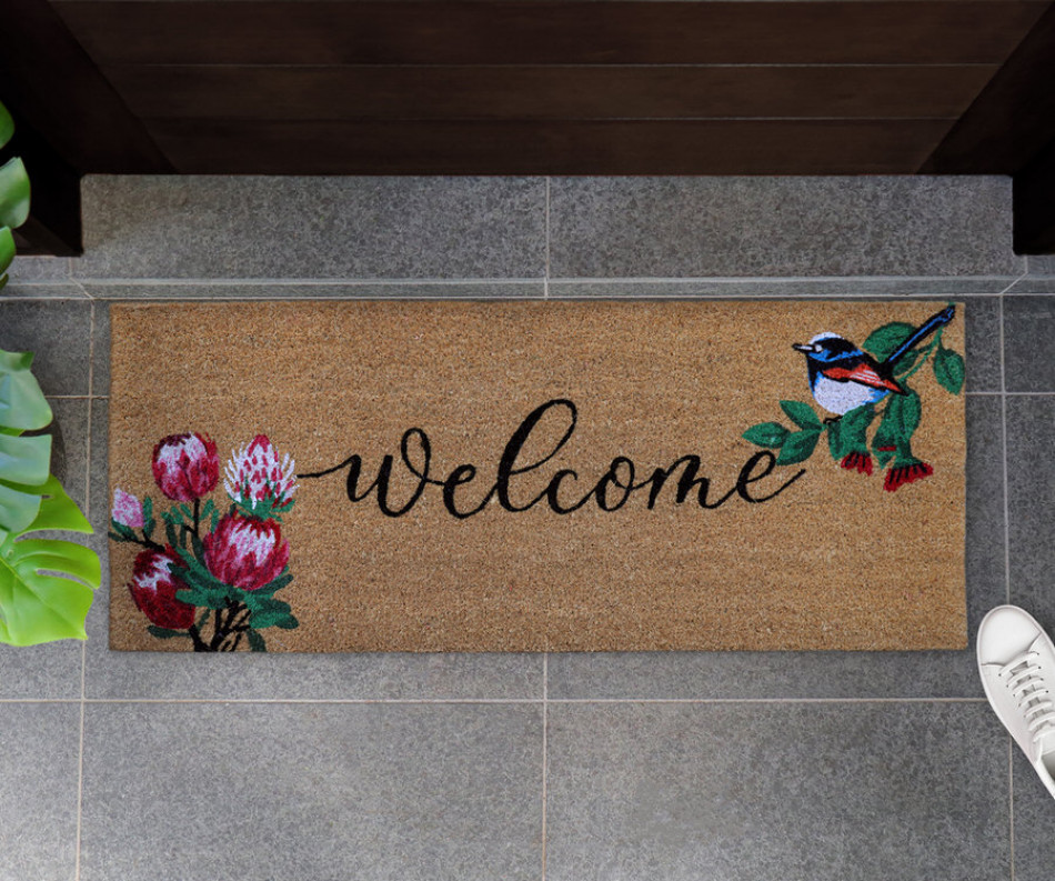 Blossom Fairy Wren Long Doormat 45x110cm