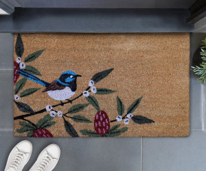 Bush Blossom Fairy Wren Doormat 45x75cm