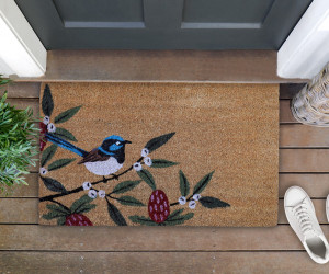 Bush Blossom Fairy Wren Doormat 45x75cm