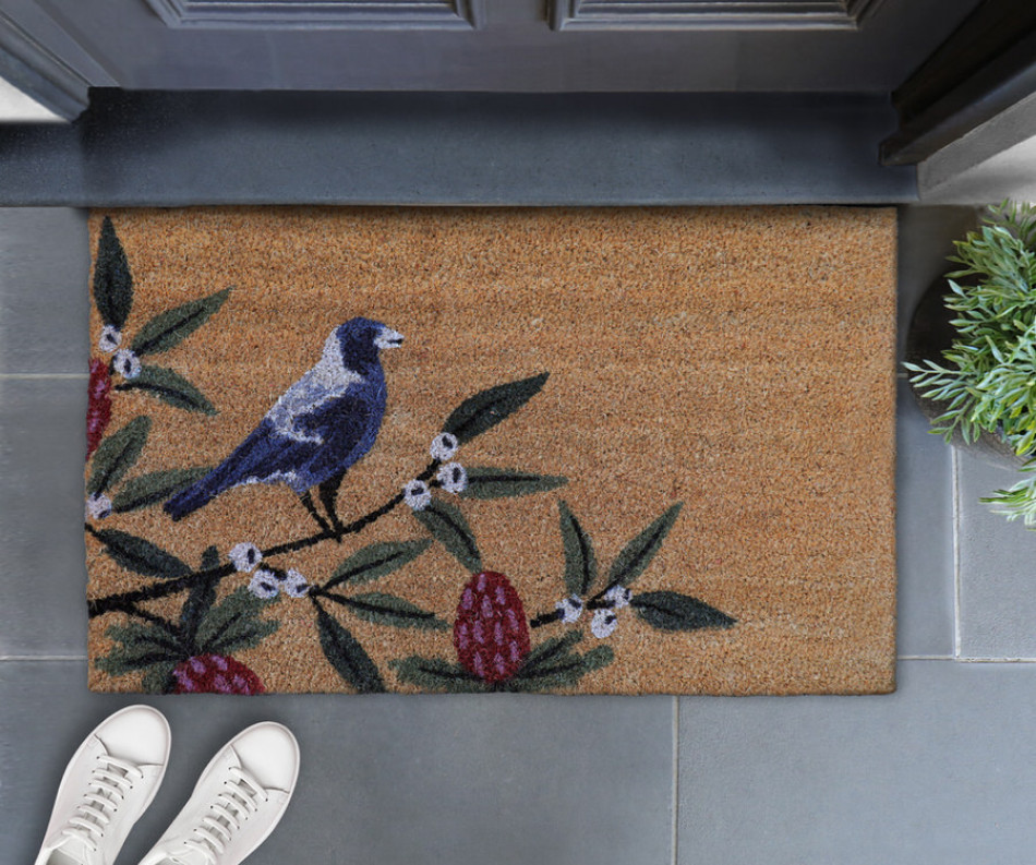 Bush Blossom Magpie Doormat 45x75cm