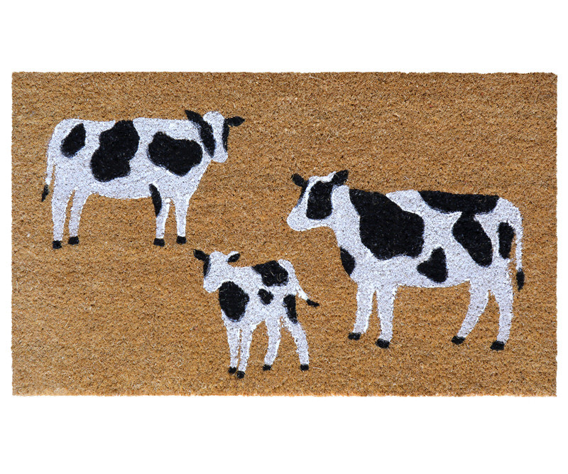 Hereford Cows Doormat - 75x45cm