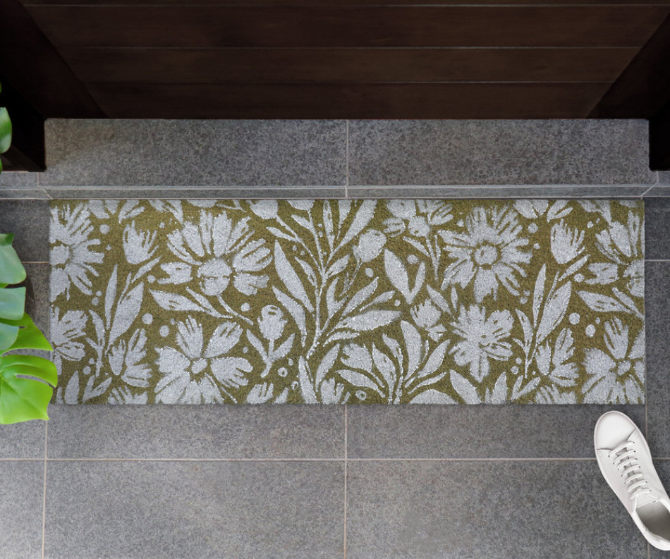 Haynes Green Flora Long Doormat 120cm x 40cm