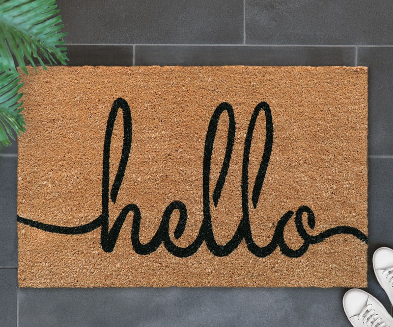 You Had Me At Hello Doormat - PVC Backed