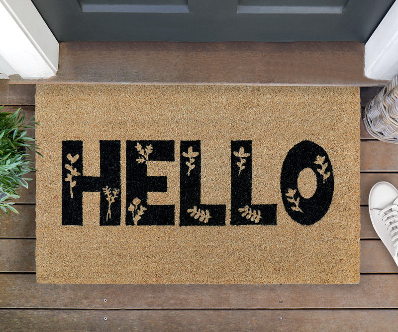 Hedgerow Hello Doormat 80x50cm