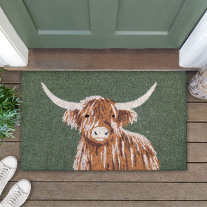 Highland Cow Doormat 75x45cm