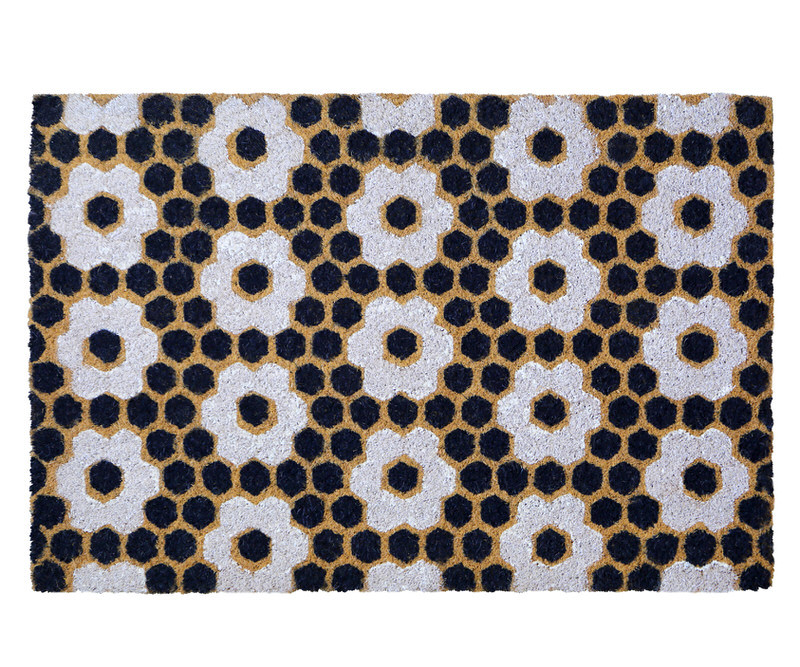 Honeycomb Flowers Doormat 60x40cm