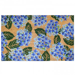 Rhapsody Hydrangeas Doormat 80x50cm, an entrance mat designed for a doorway