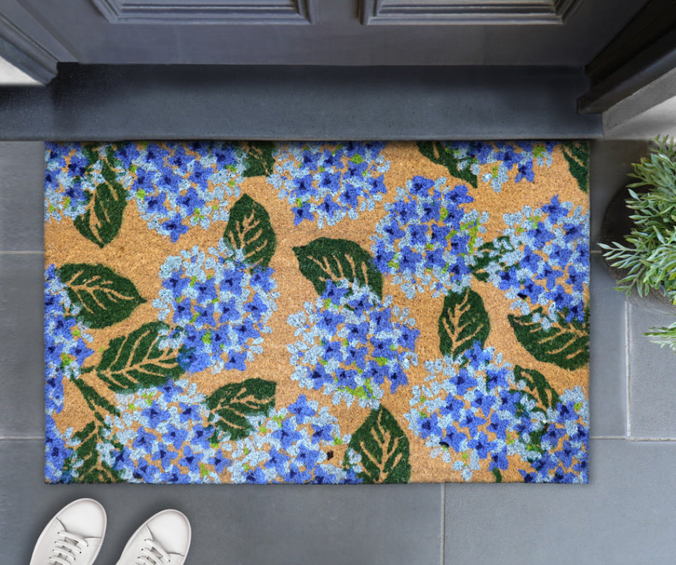 Rhapsody Hydrangeas Doormat 80x50cm