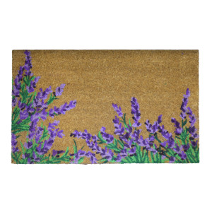 Cottage Lavender Doormat 75x45cm, an entrance mat designed for a doorway