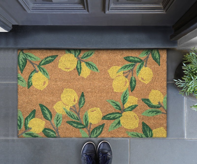 Sicilian Yellow Lemons Doormat 75x45cm