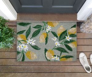 Sicilian Lemons Green Doormat 60x40cm