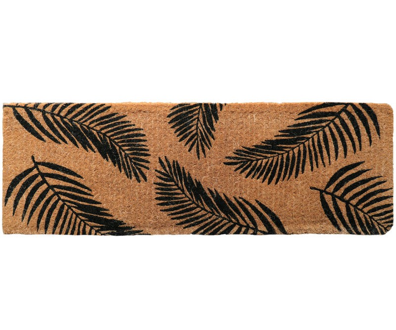 Havana Black Palm Long Doormat 100% Coir