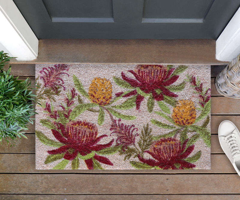 Waratahs Floral Doormat - 75x45cm