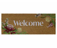 Long Floral Natives Welcome Doormat - 120x45cm