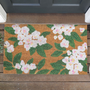 Swansea White Blossom Doormat 75x45cm