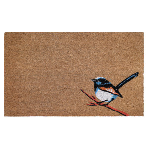 Fairy Wren Door Mat 75x45cm, an entrance mat designed for a doorway