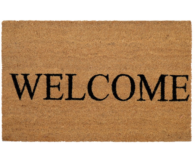 Classic Welcome PVC Backed Doormat