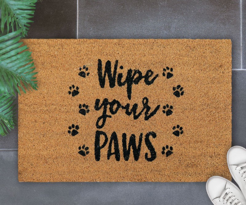 Wipe Your Paws Doormat - 60x40cm