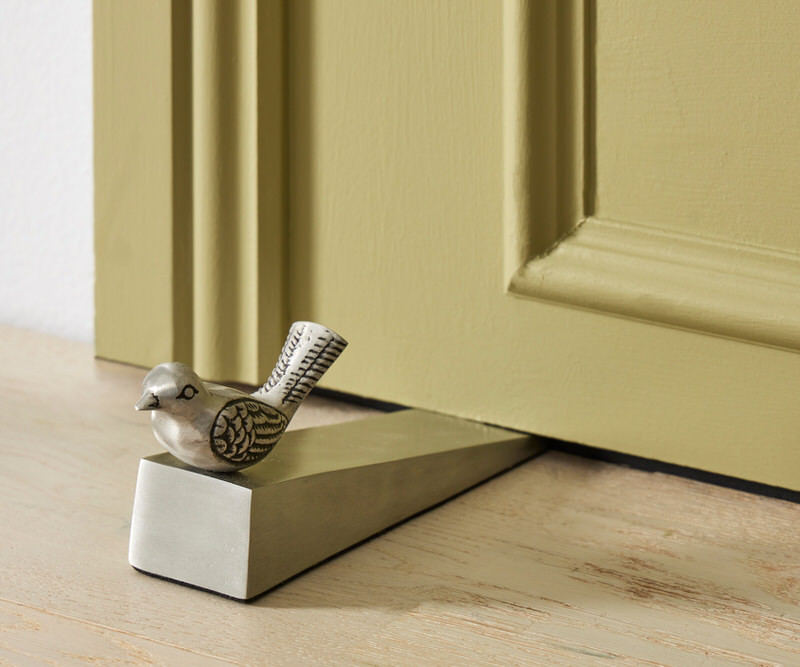 Silver Bird Door Wedge - Silver Door Stop