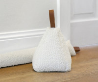 Ivory Boucle Draft Stopper - 90cm