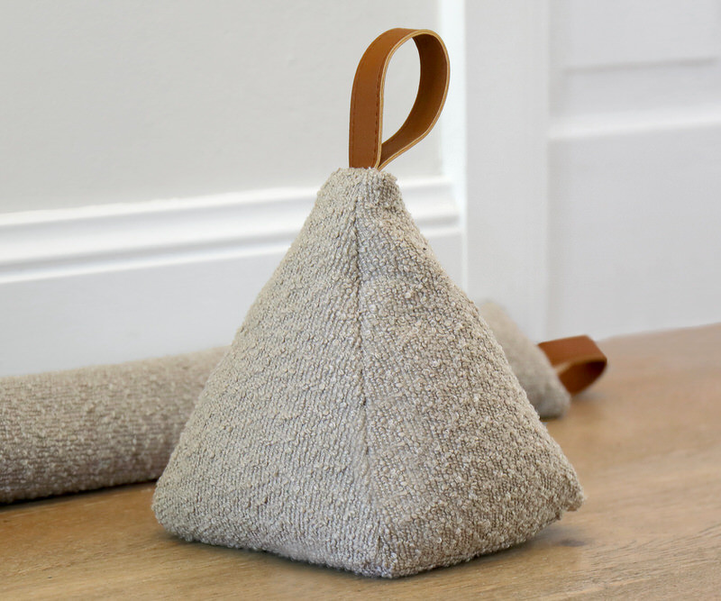 Taupe Boucle Door Stop