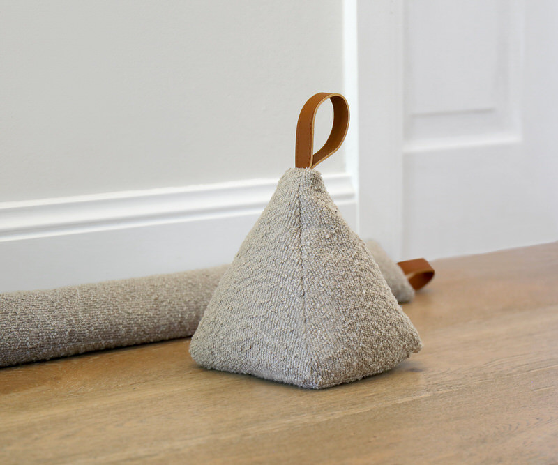 Taupe Boucle Draft Stopper - 90cm