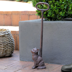 Tall Cat Door Stop - Vintage Cast Iron