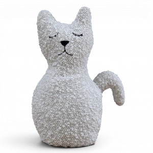 Oscar the Cat Door Stop, a functional accent designed to hold a door in place