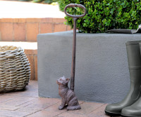 Tall Cat Door Stop - Vintage Cast Iron