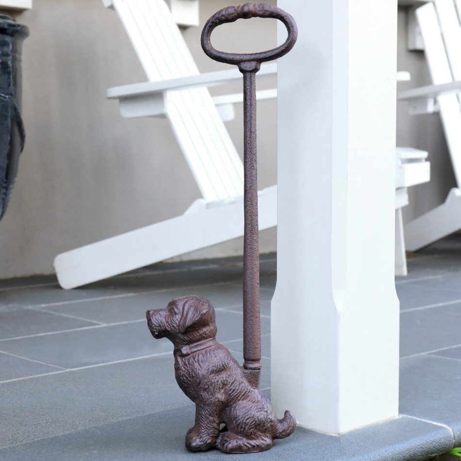 Tall Dog Door Stopper - Vintage Cast Iron