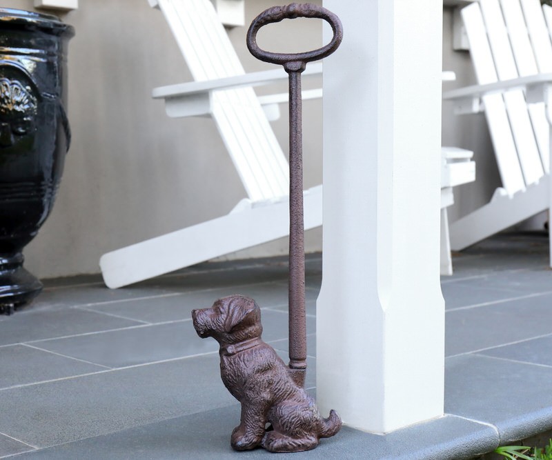Tall Dog Door Stopper - Vintage Cast Iron